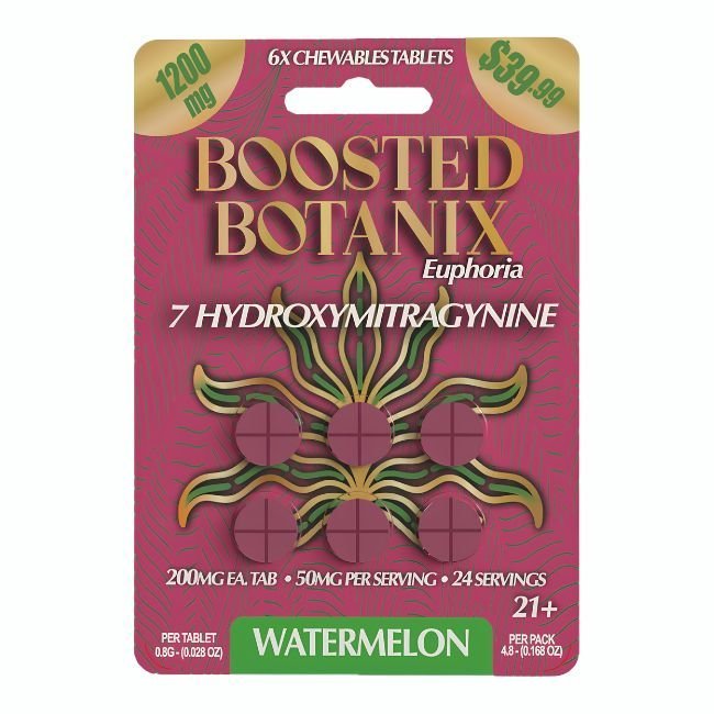 Boosted Botanix Euphoria 7-OH Tablets (1200mg - 6 Count) - 7OH.com