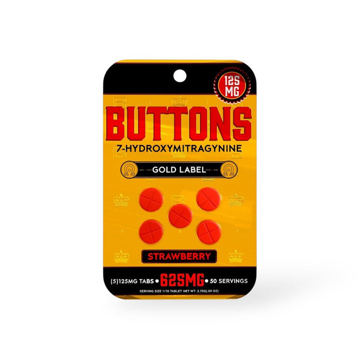 Buttons Gold Label 7 - OH Tablets (625mg - 5 Count) - 7OH.com