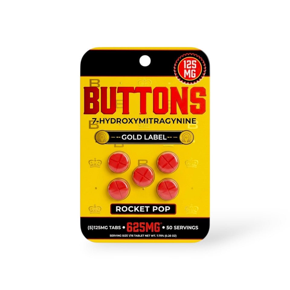 Buttons Gold Label 7 - OH Tablets (625mg - 5 Count) - 7OH.com