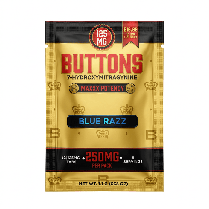 Buttons Maxxx Potency 7-OH Tablets (250mg - 2 Count - 7OH.com