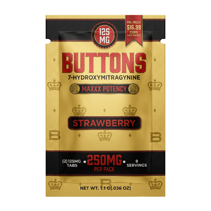 Buttons Maxxx Potency 7-OH Tablets (250mg - 2 Count - 7OH.com