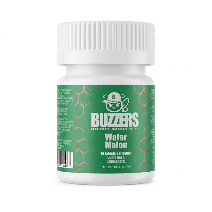 Buzzers Botanical Tablets (500mg - 10 Count) - 7OH.com