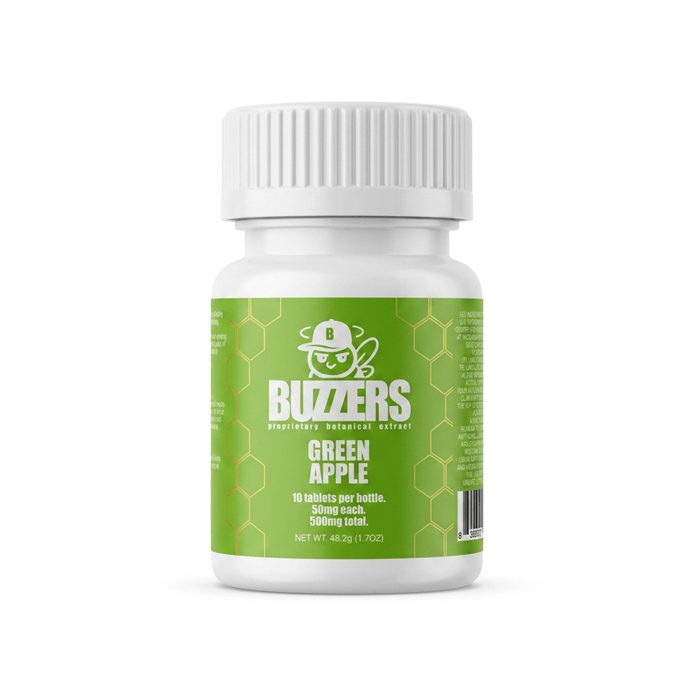 Buzzers Botanical Tablets (500mg - 10 Count) - 7OH.com