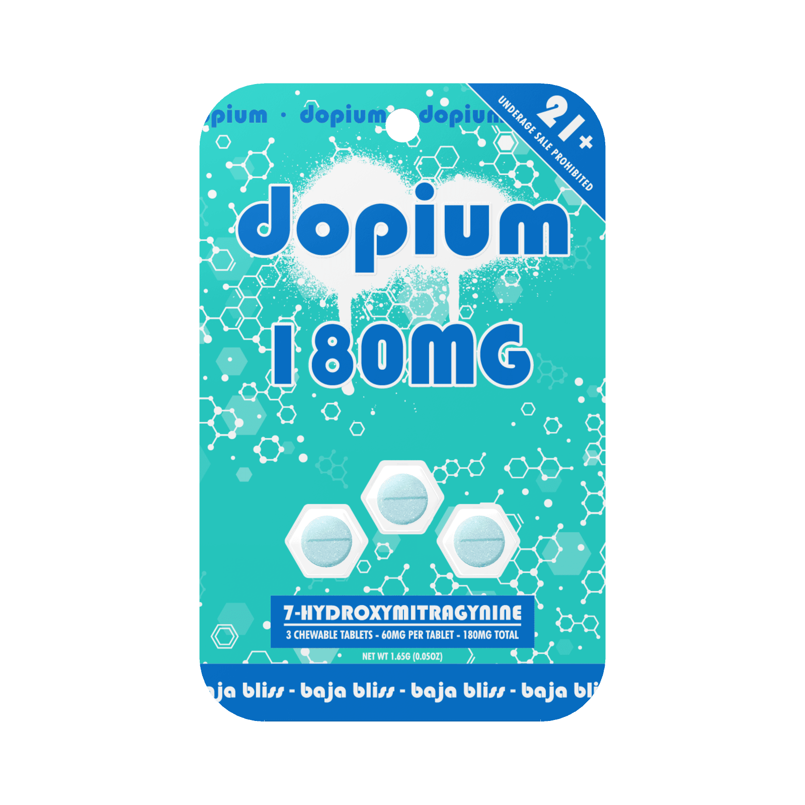 Dopium 7-OH Tablets (180mg - 3 Count) | BOX OF 10