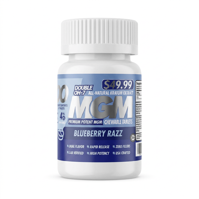 Double OH-7 MGM Tablets (500mg - 10 Count) - 7OH.com
