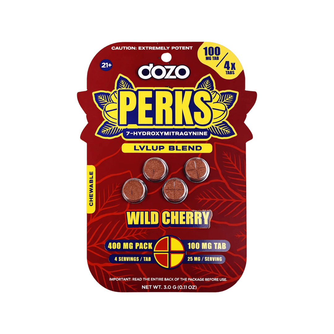 Dozo Perks Extreme Potency 7-OH Tablets (400mg - 4 Count)