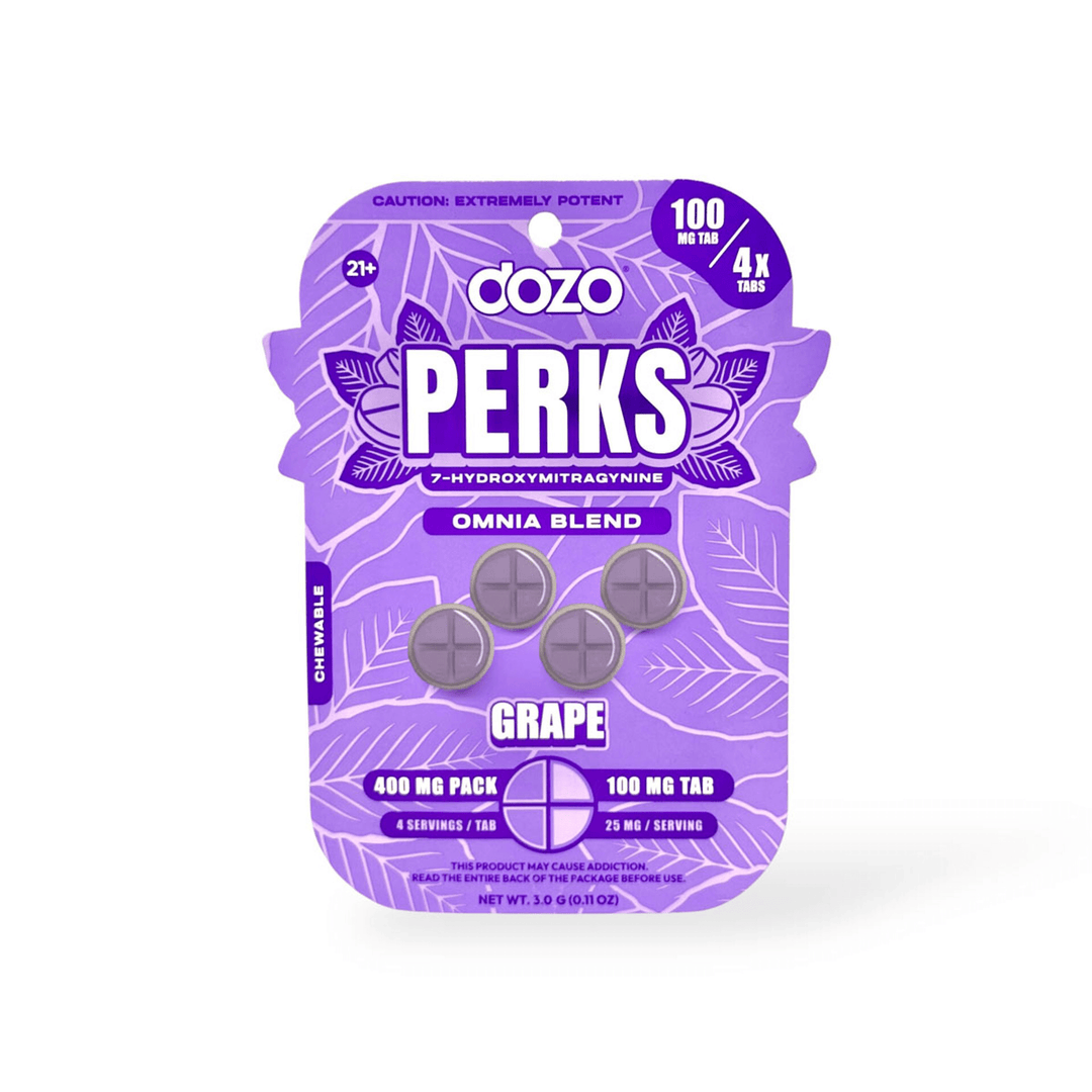 Dozo Perks Extreme Potency 7-OH Tablets (400mg - 4 Count)
