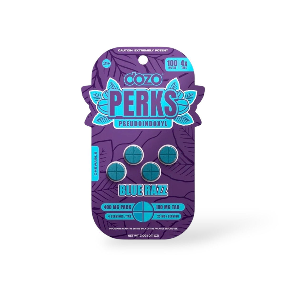 Dozo Perks Pseudo Tablets (400mg - 4 Count) | BOX OF 5