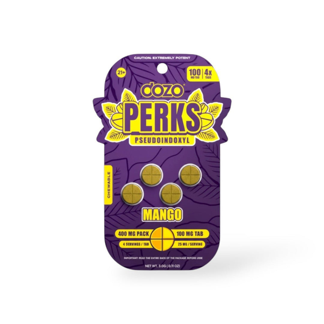 Dozo Perks Pseudo Tablets (400mg - 4 Count) | BOX OF 5 - 7OH.com