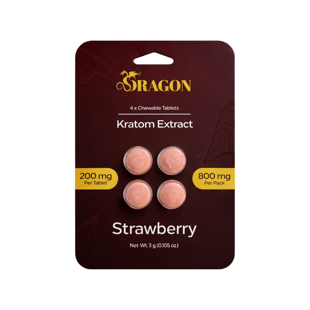 Dragon Kratom Extract Tablets (800mg - 4 Count) - 7OH.com