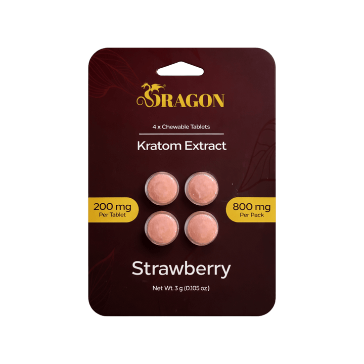Dragon Kratom Extract Tablets (800mg - 4 Count) - 7OH.com