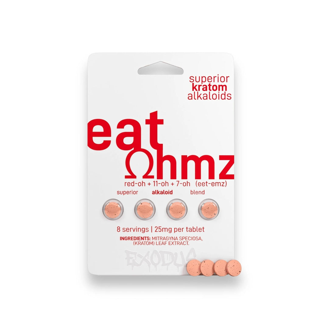Eat Ohmz Red - OH + 11 - OH + 7 - OH Tablets (100mg - 4 Count) - 7OH.com