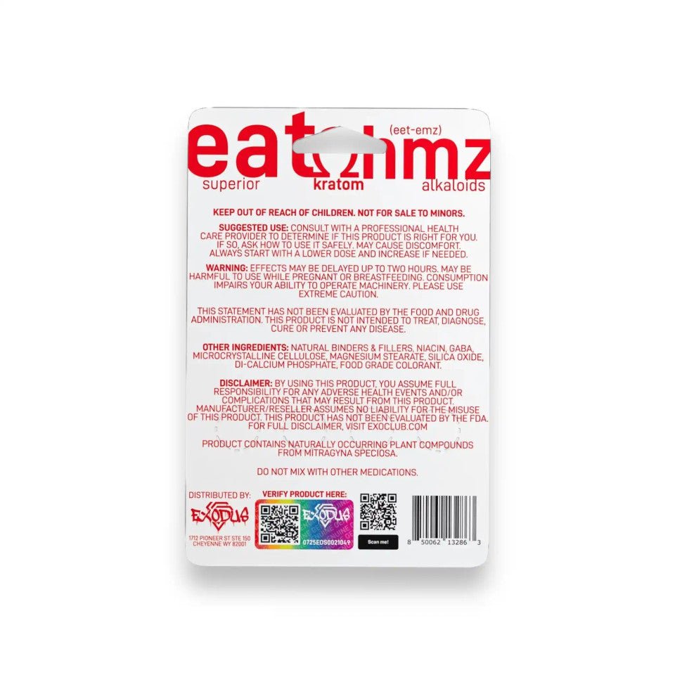 Eat Ohmz Red - OH + 11 - OH + 7 - OH Tablets (100mg - 4 Count) - 7OH.com