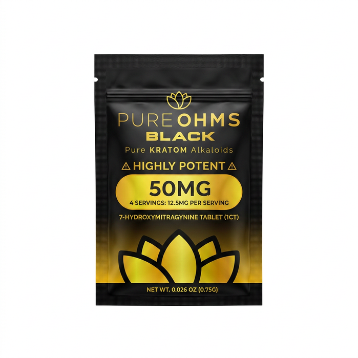 PureOhms Black 7-OH Tablet (50mg - 1 Count)