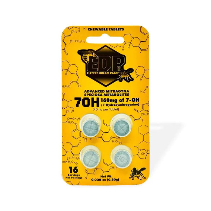 EDP Advanced Mitragyna 7-OH Tablets (160mg - 4 Count) - 7OH.com