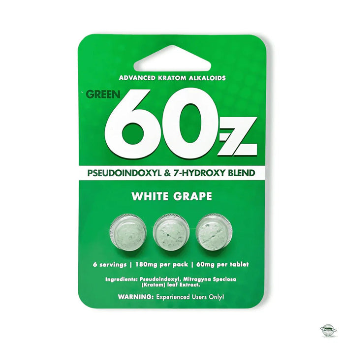 Green 60z 7 - OH + Pseudo Tablets (180mg - 3 Count) - 7OH.com