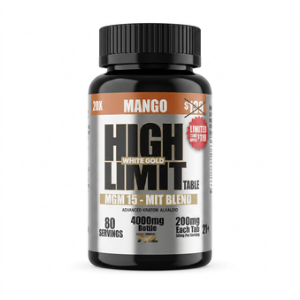 High Limit by 7ORZ White Gold MGM-15 + MIT Tablets (4000mg - 20 Count) - 7OH.com