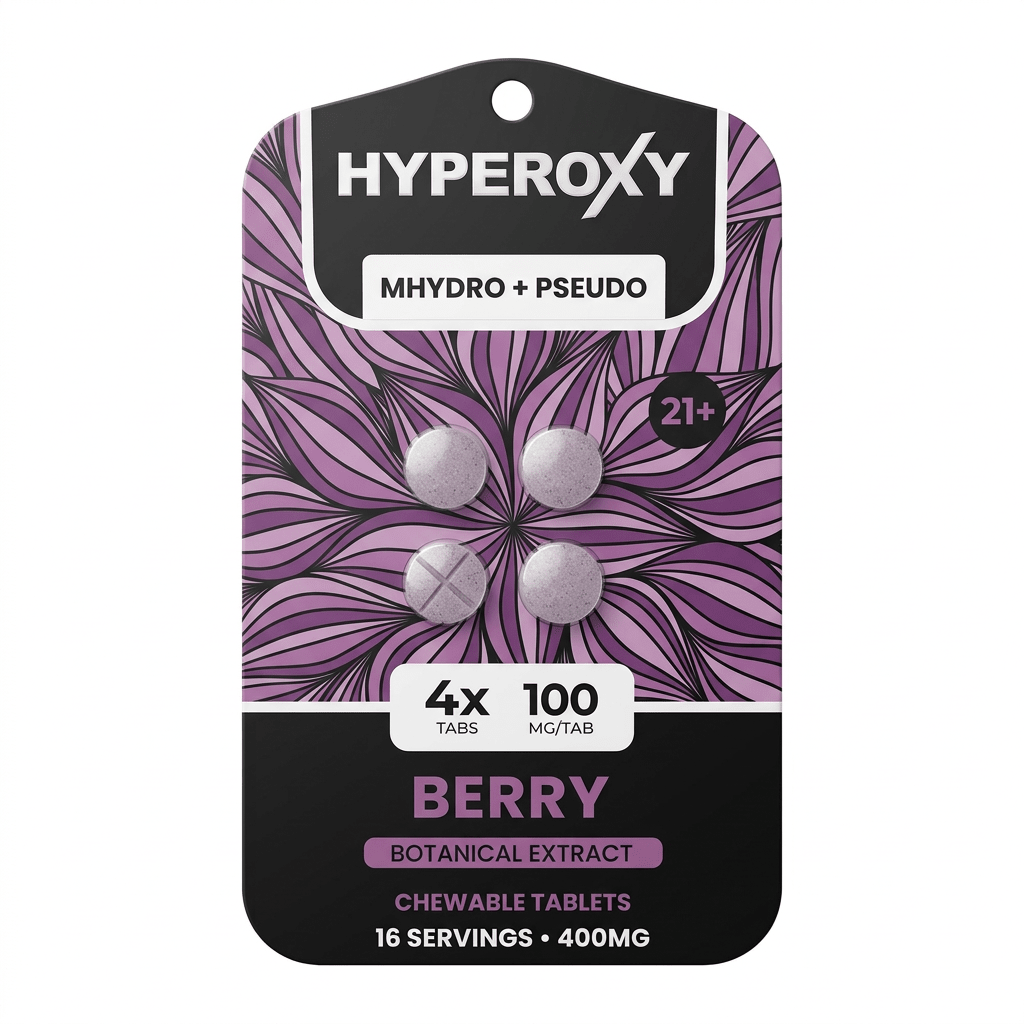 Hyperoxy MGM - 15 + Pseudo Tablets (400mg - 4 Count) - 7OH.com
