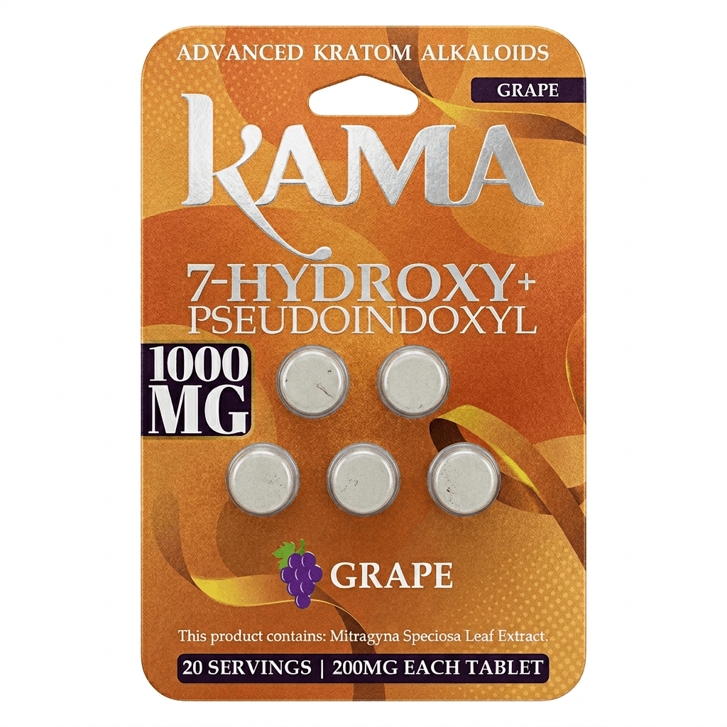 Kama 7 - OH + Pseudo Tablets (1000mg - 5 Count) - 7OH.com