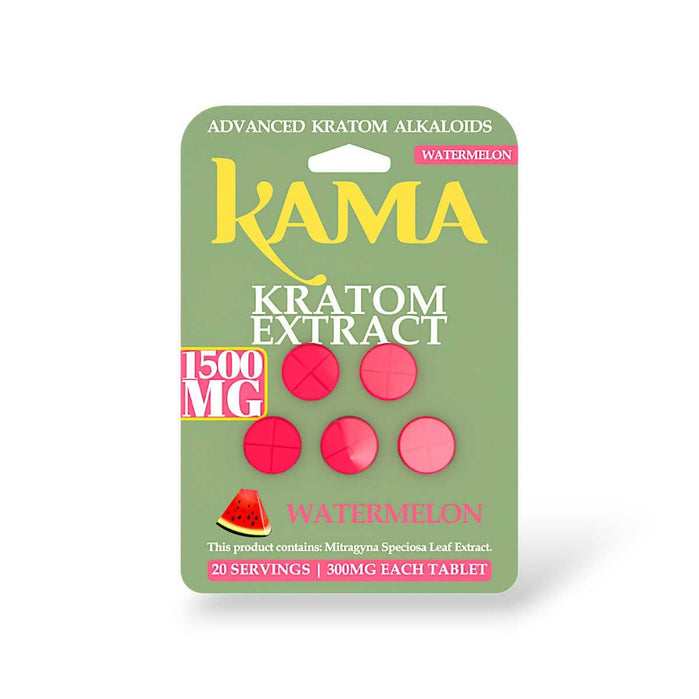 Kama Kratom Extract Tablets (1500mg - 5 Count) - 7OH.com
