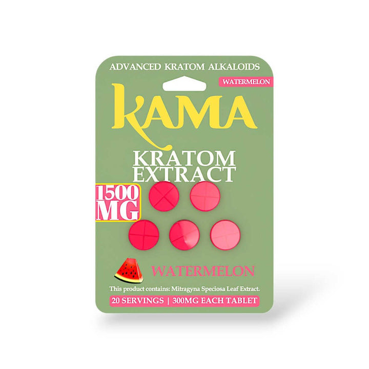 Kama Kratom Extract Tablets (1500mg - 5 Count) - 7OH.com