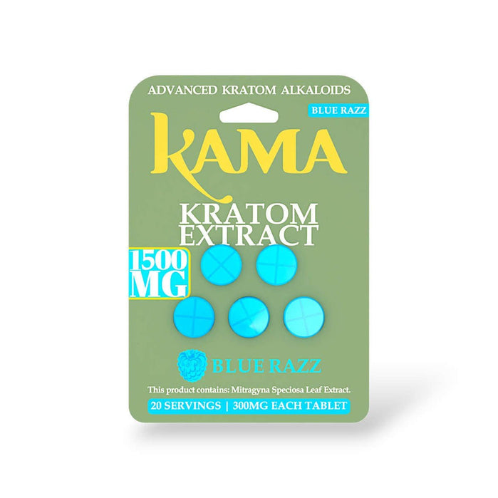 Kama Kratom Extract Tablets (1500mg - 5 Count) - 7OH.com