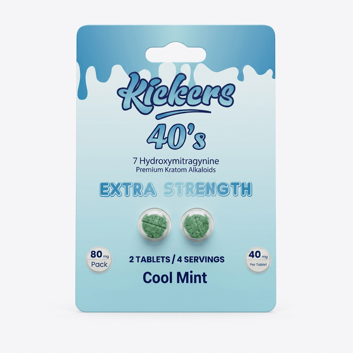 Kickers 40's Extra Strength 7-OH Tablets (80mg - 2 Count) - 7OH.com