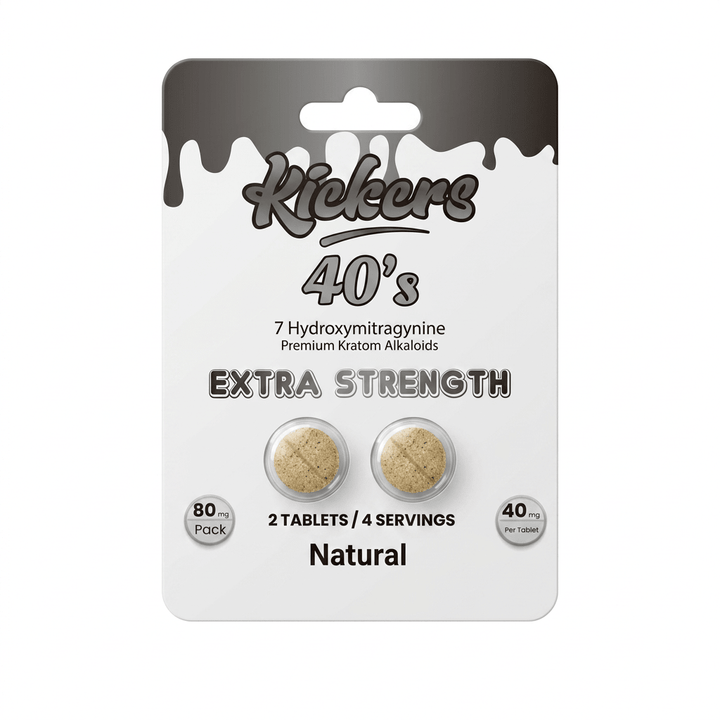 Kickers 40's Extra Strength 7-OH Tablets (80mg - 2 Count) - 7OH.com