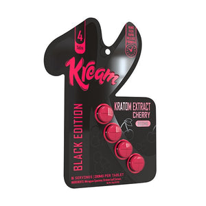 Kream Kratom Black Edition Tablets (800mg - 4 Count) - 7OH.com