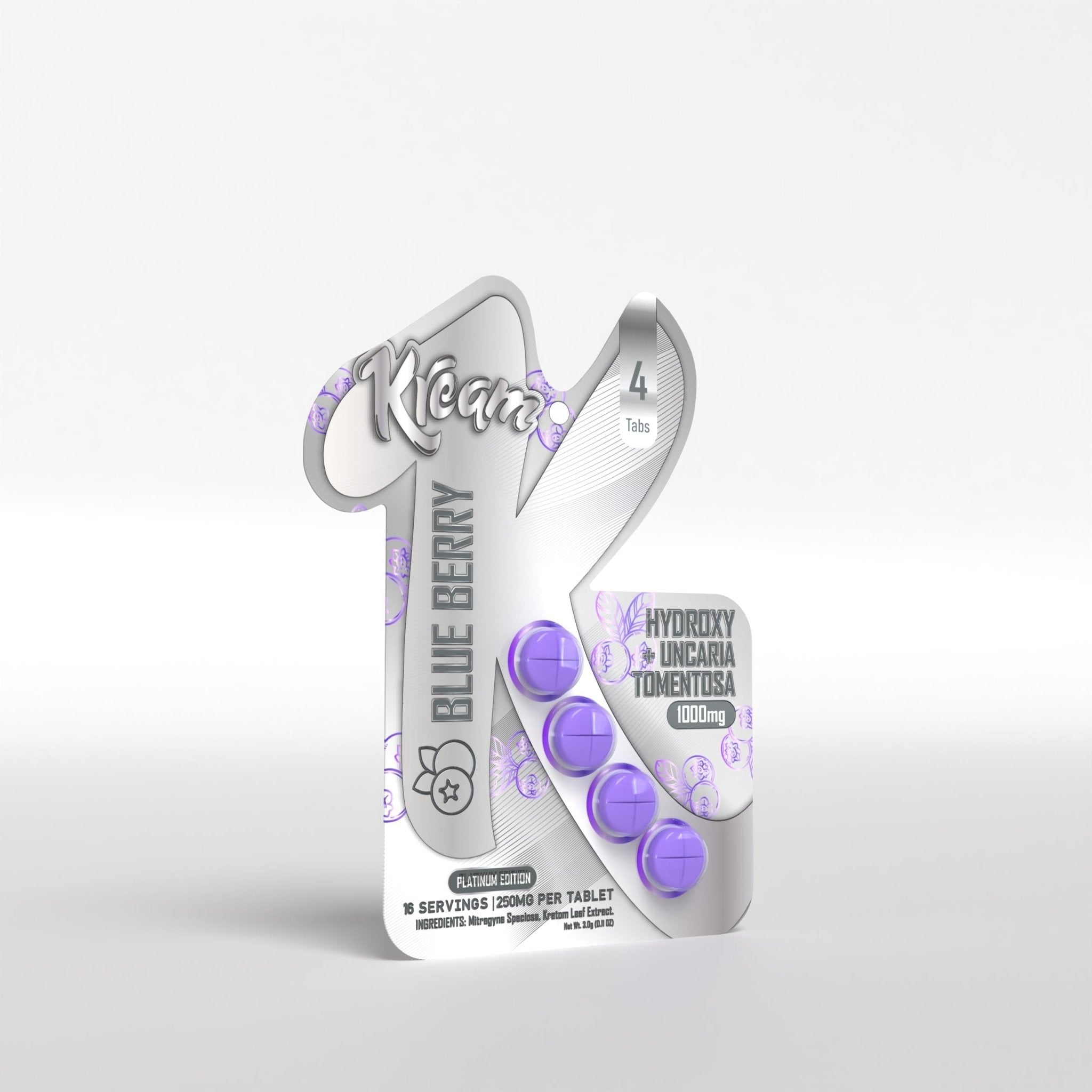 Kream Platinum 7-OH + Uncaria Tementosa Tablets (1000mg - 4 Count)