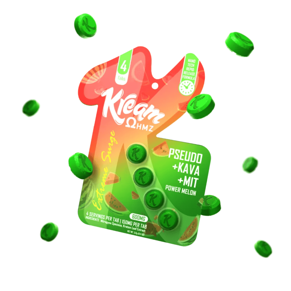 Kream Pseudo + Kava + MIT Tablets (600mg - 4 Count) - 7OH.com