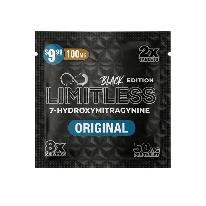 Limitless Black Edition 7-OH Tablets (100mg - 2 Count) - 7OH.com