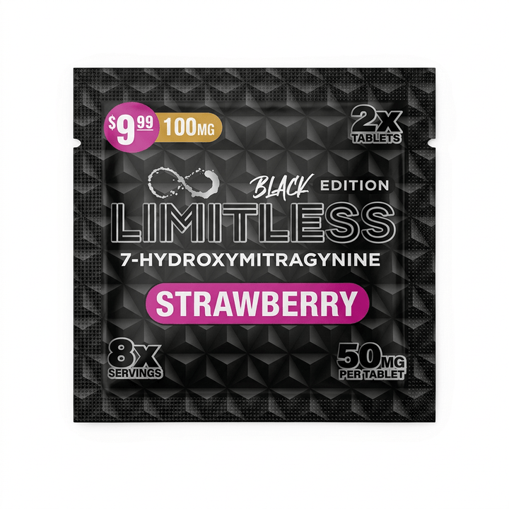 Limitless Black Edition 7-OH Tablets (100mg - 2 Count) - 7OH.com
