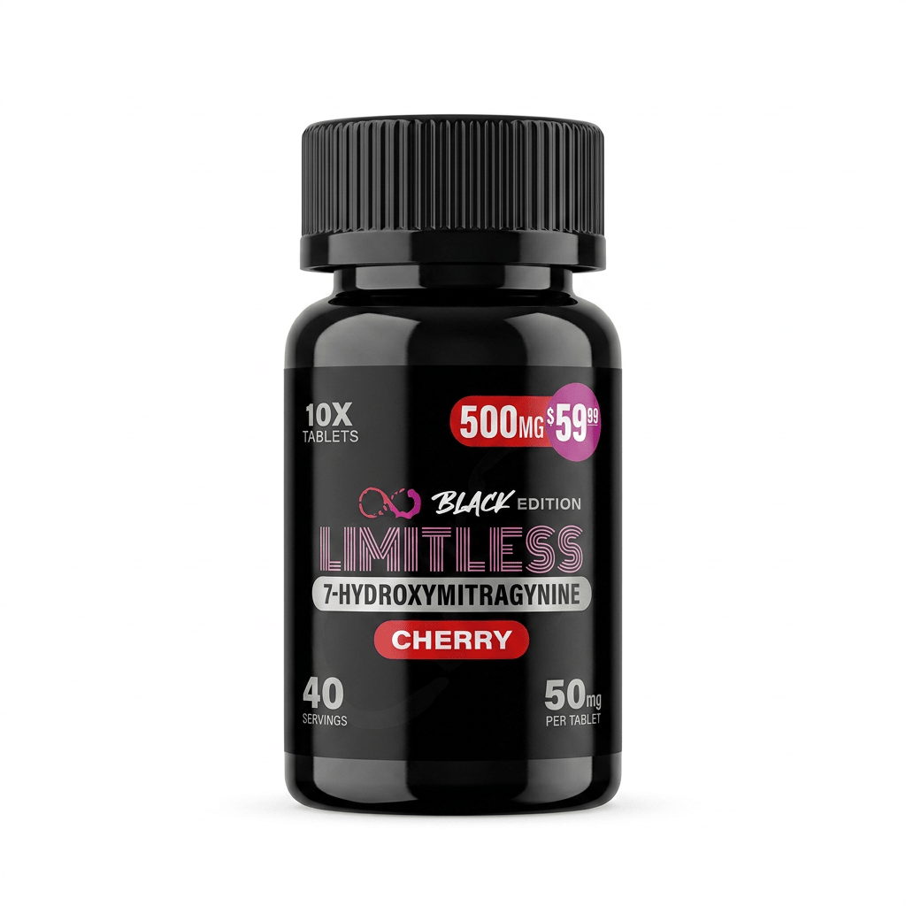 Limitless Black Edition 7 - OH Tablets (500mg - 10 Count) - 7OH.com