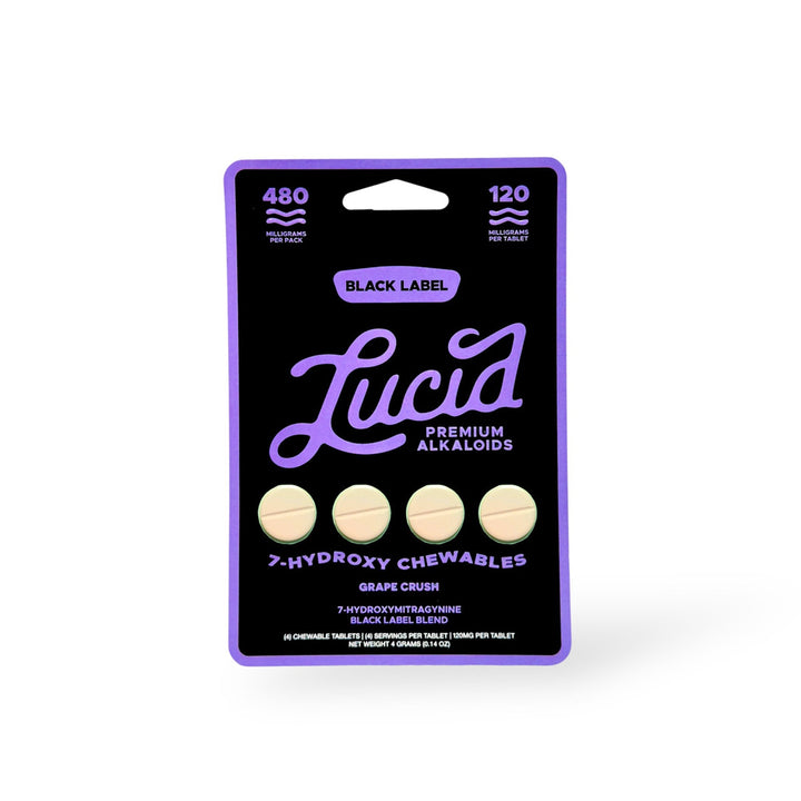 Lucid Black Label 7 - OH Tablets (480mg - 4 Count) - 7OH.com