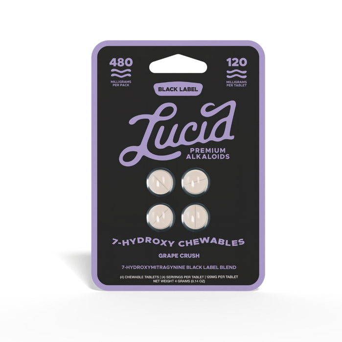 Lucid Black Label 7 - OH Tablets (480mg - 4 Count) - 7OH.com