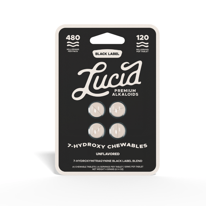 Lucid Black Label 7 - OH Tablets (480mg - 4 Count) - 7OH.com