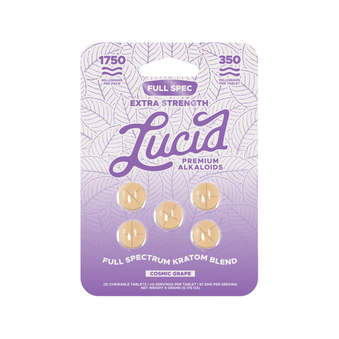 Lucid Extra Strength Full Spectrum Kratom Blend Tablets (1750mg - 5 Count) - 7OH.com