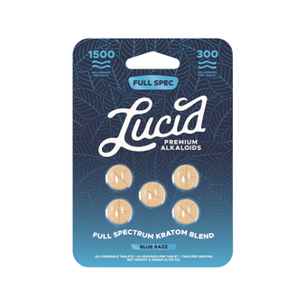 Lucid Full Spectrum Kratom Blend Tablets (1500mg - 5 Count) - 7OH.com