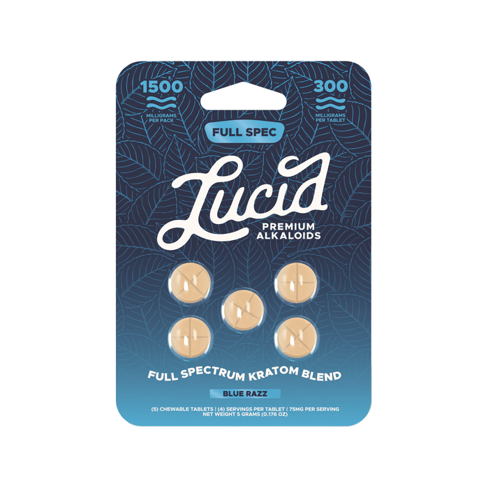 Lucid Full Spectrum Kratom Blend Tablets (1500mg - 5 Count) - 7OH.com