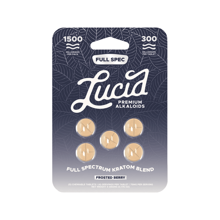 Lucid Full Spectrum Kratom Blend Tablets (1500mg - 5 Count) - 7OH.com