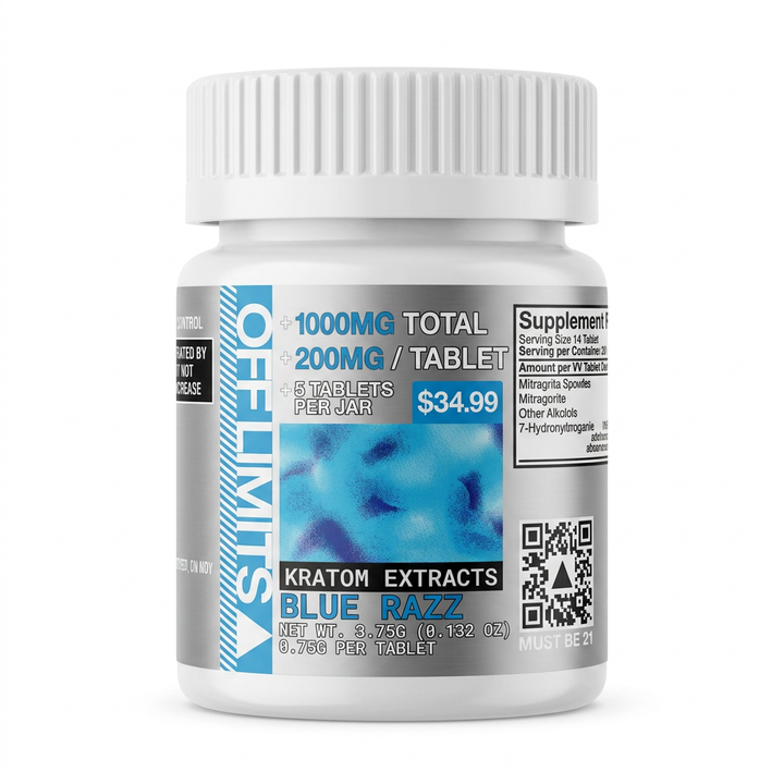 Off Limits Kratom Extract Tablets (1000mg - 5 Count)