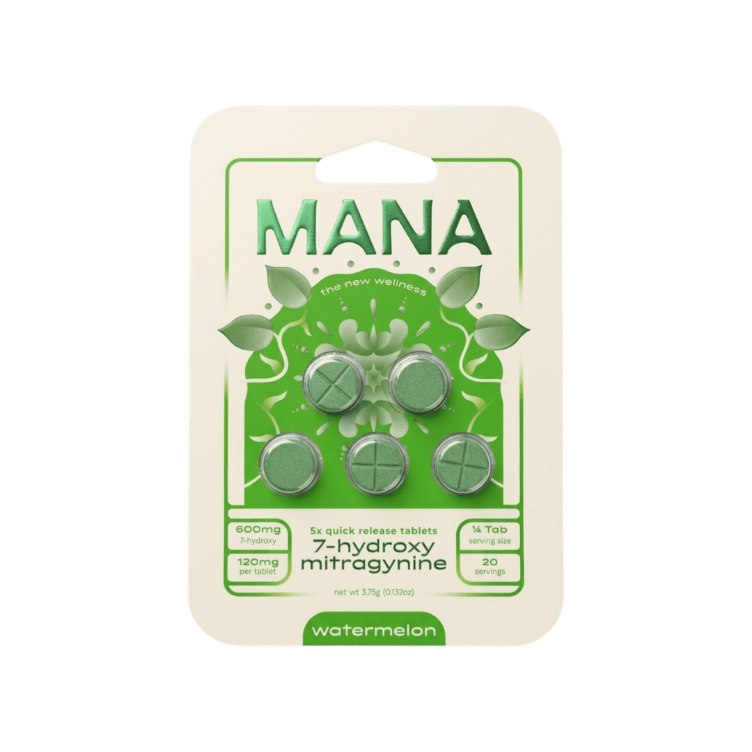 Mana 7 - OH Tablets (600mg - 5 Count) - 7OH.com