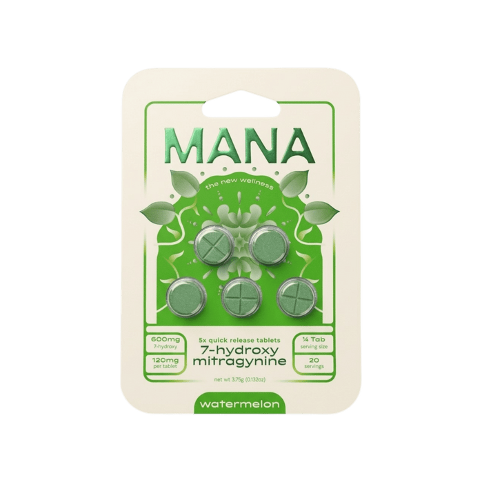 Mana 7 - OH Tablets (600mg - 5 Count) - 7OH.com