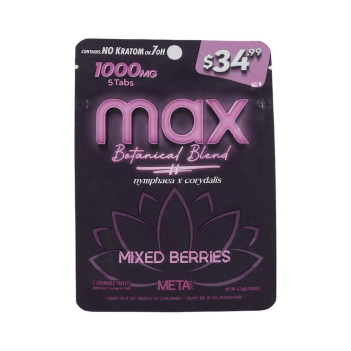Meta Tabz MAX Botanical Blend Tablets (1000mg - 5 Count) - 7OH.com