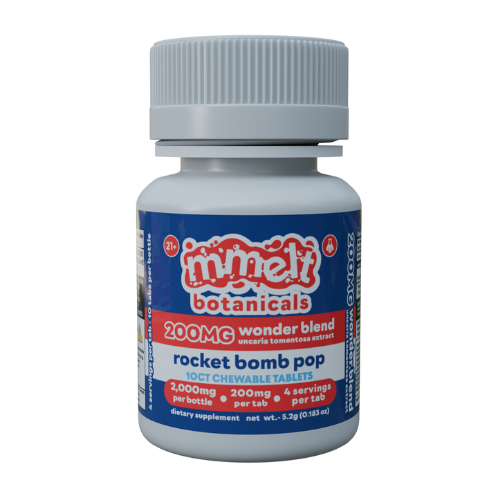 mmelt Botanicals Wonder Blend Uncaria Tomentosa Tablets (2000mg - 10 Count) - Rocket Bomb Pop