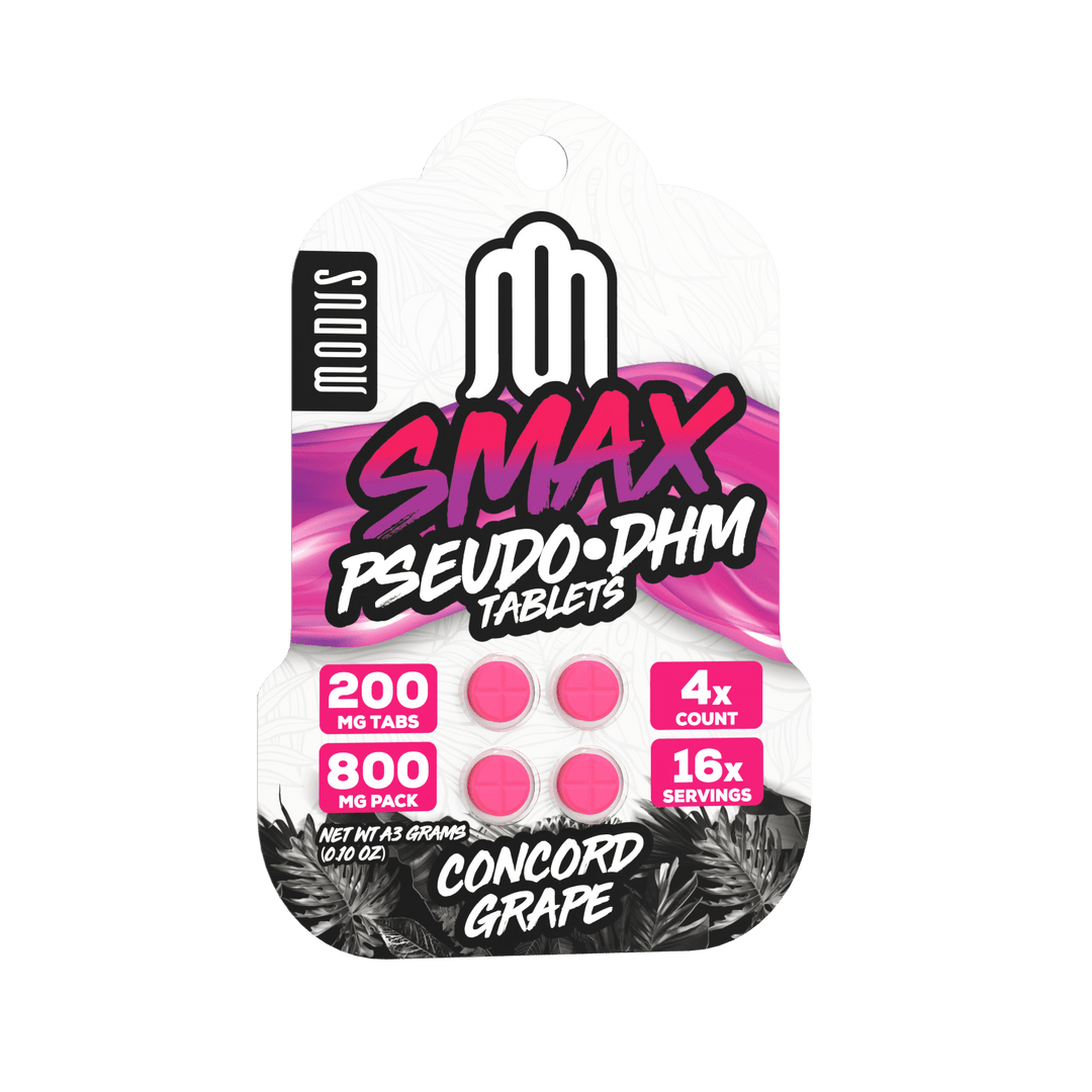 Modus SMAX Pseudo + DHM Tablets (800mg - 4 Count) - 7OH.com
