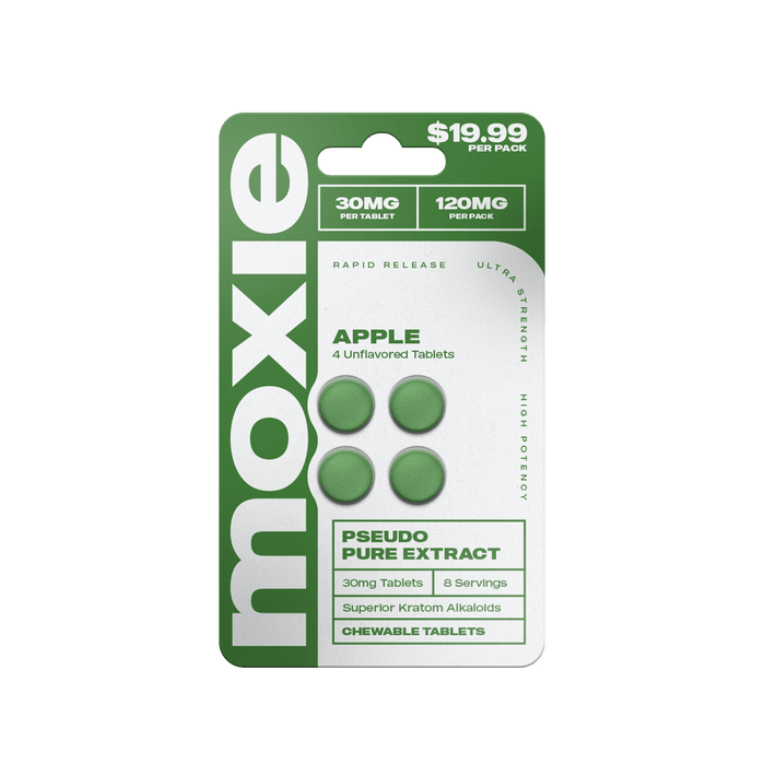 Moxie Pseudo Pure Extract Tablets (120mg - 4 Count) | BOX OF 10 - 7OH.com