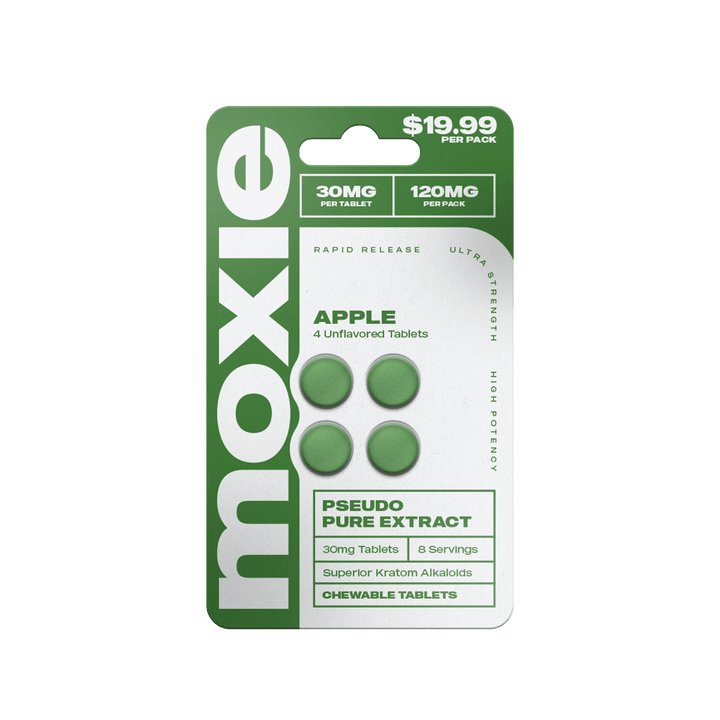 Moxie Pseudo Pure Extract Tablets (120mg - 4 Count) | BOX OF 10 - 7OH.com
