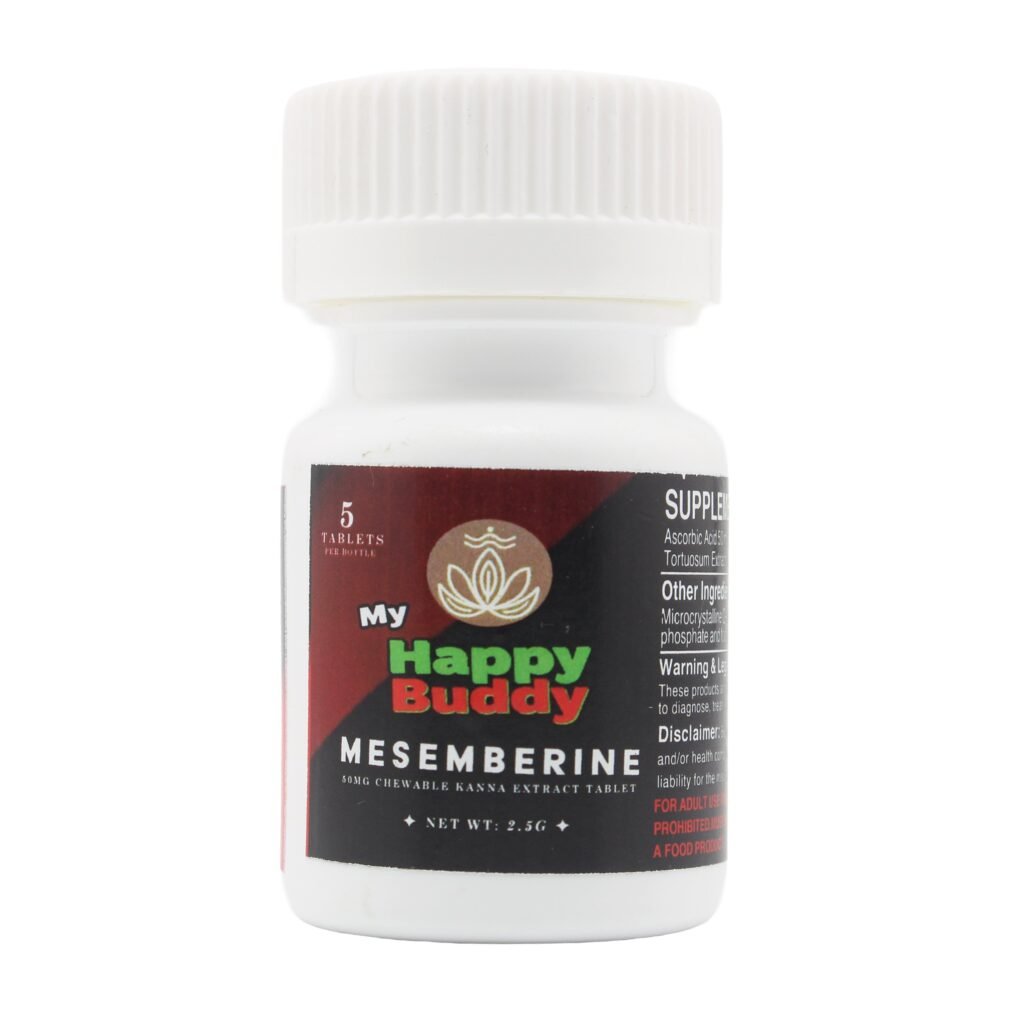 My Happy Buddy Mesembrine Kanna Extract Tablets (250mg - 5 Count) - 7OH.com